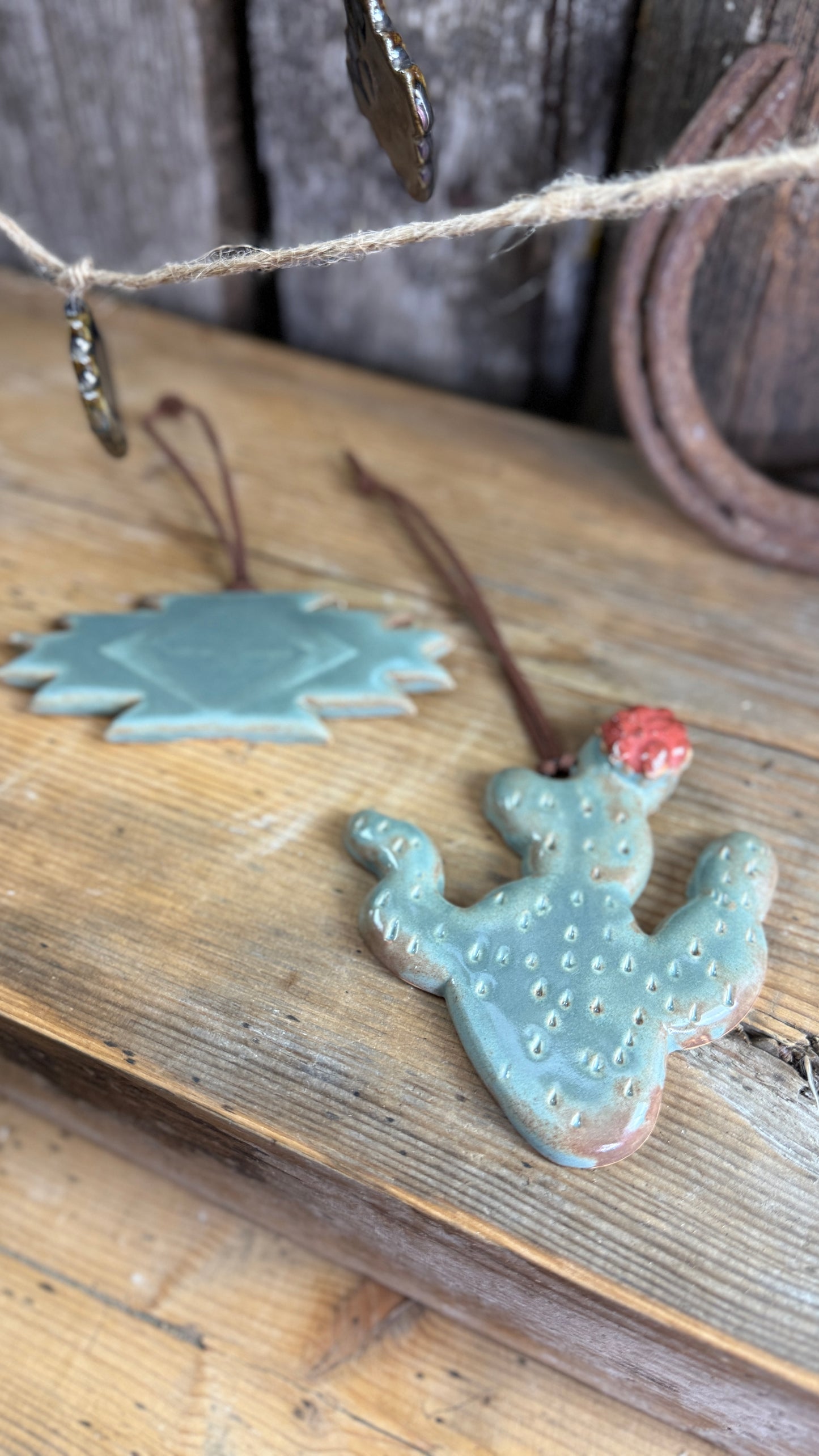 Cowboy Christmas ornament and garland bundle