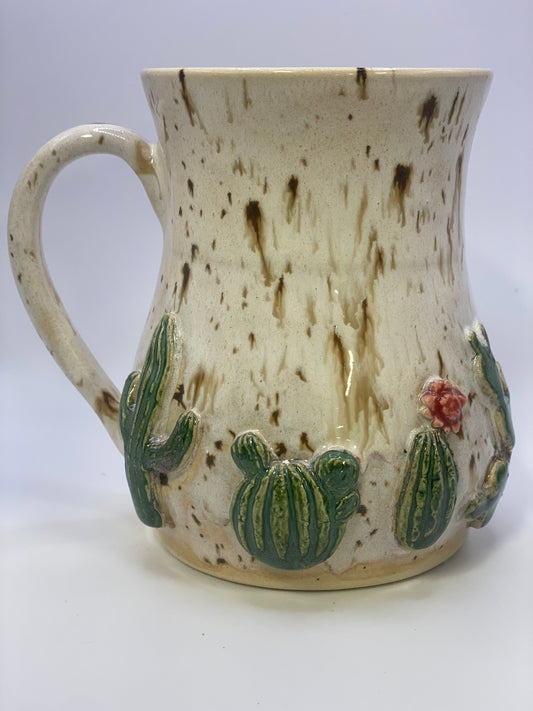 Cold Cactus mugs round body 1/4 design