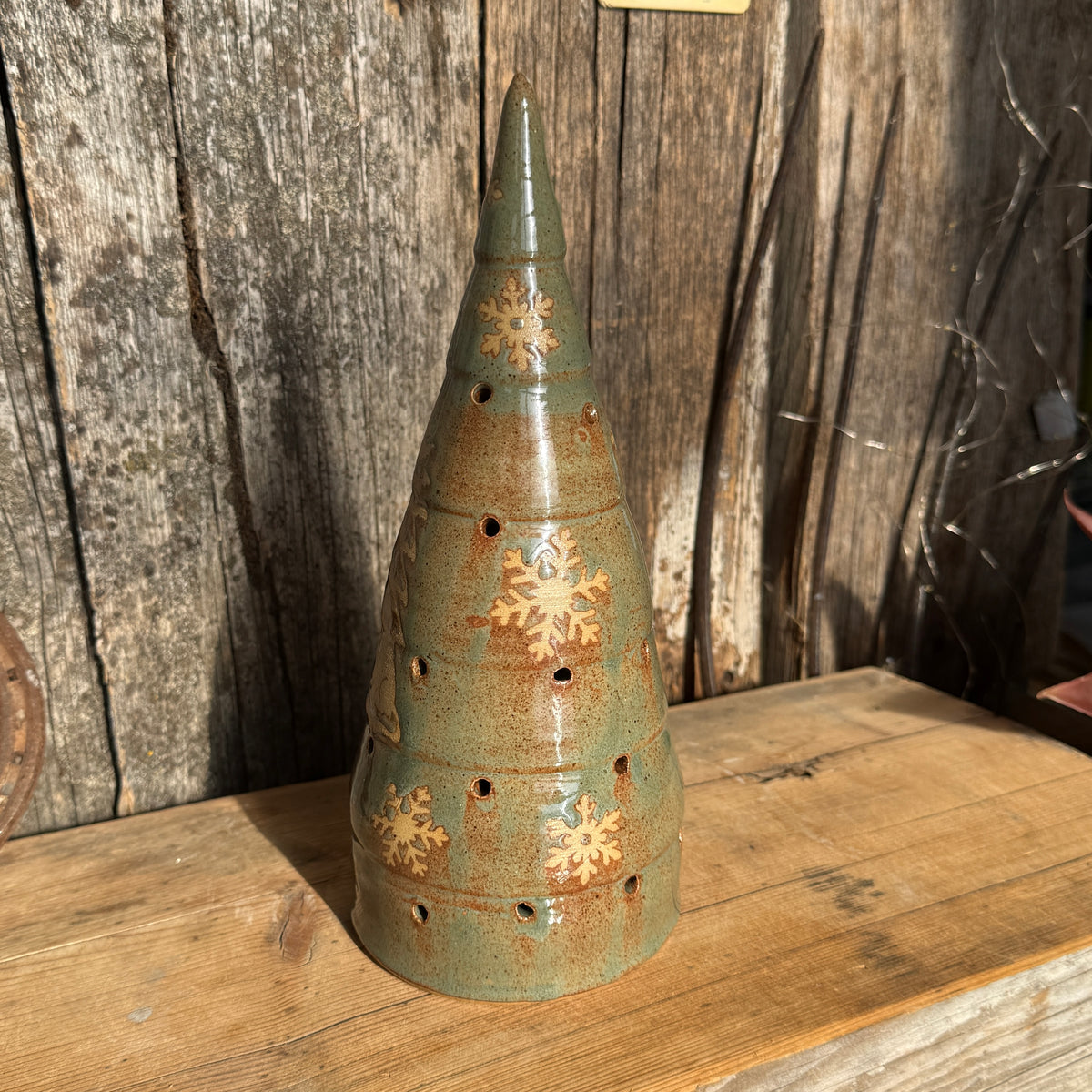 Little Cowboy-  Luminary Christmas tree