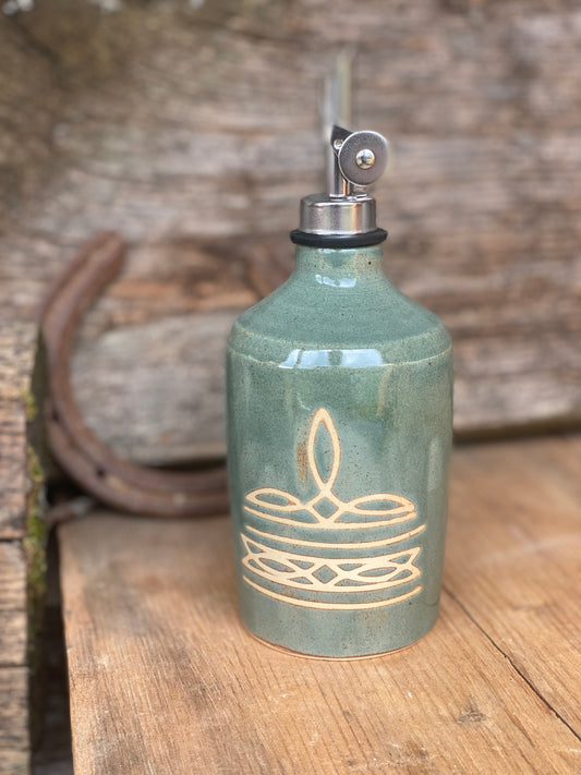 Oil Bottle - Boot Stitch