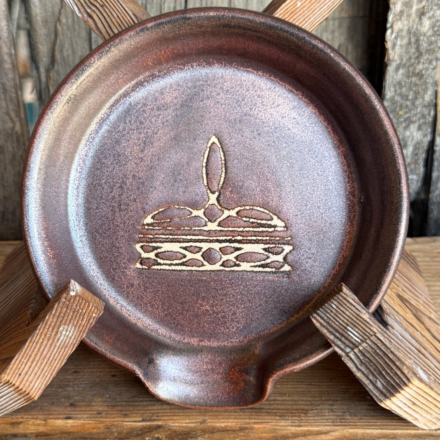 Spoon Rest - Boot stitch Copper