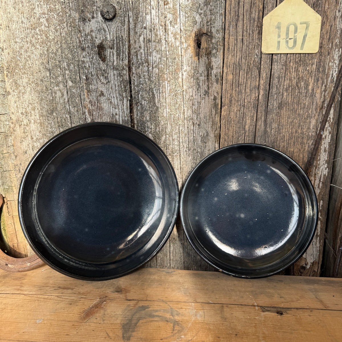 Girl Dinner Bowl/Plate Set of Small and Medium