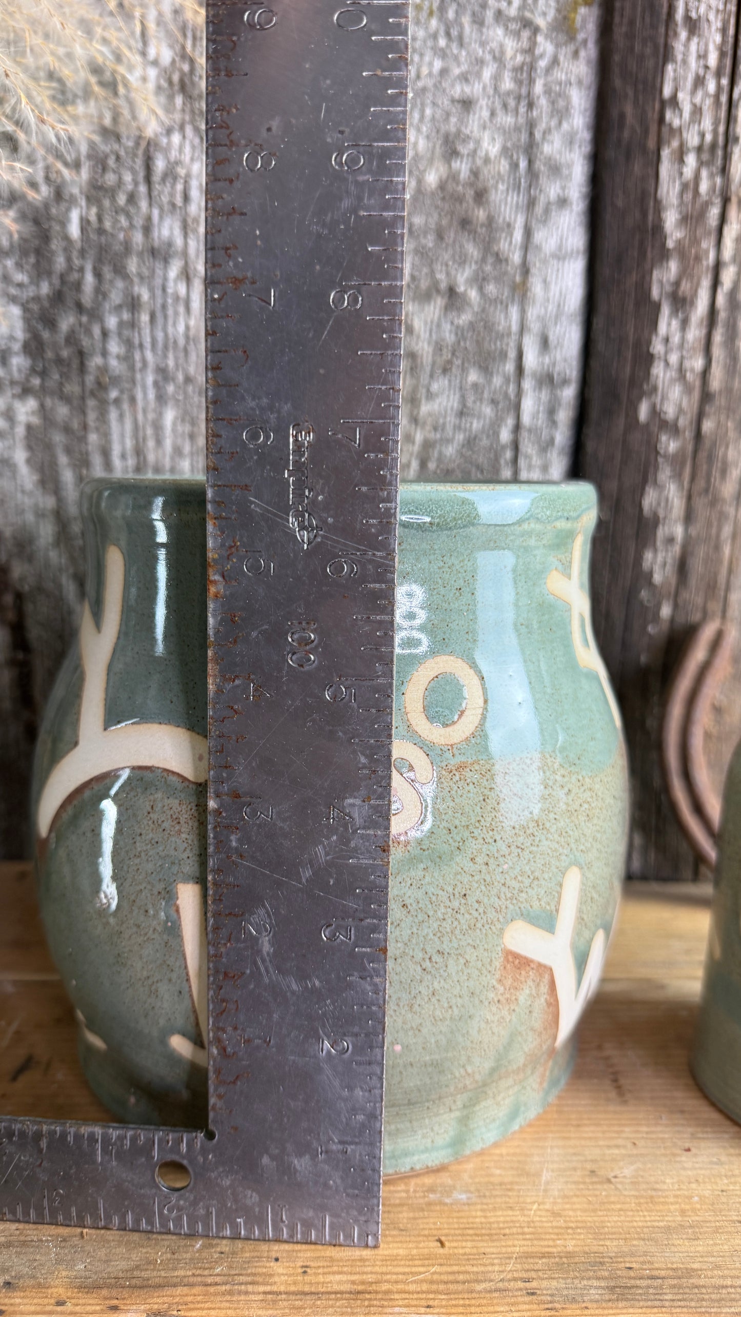 Kitchen Utensil Crock and soap dispenser - Sagebrush