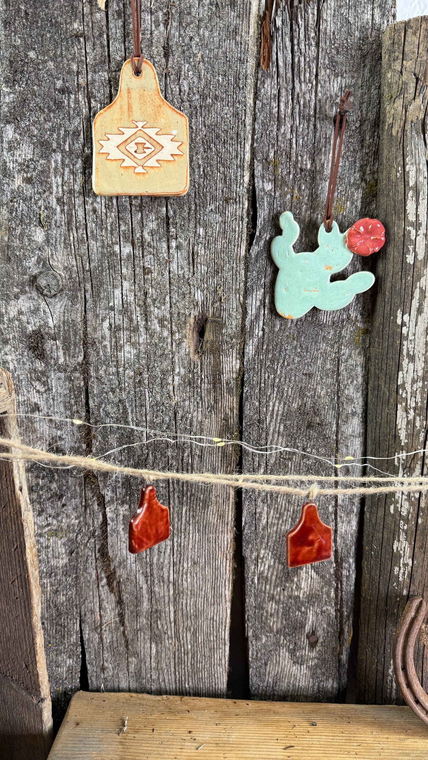 Cowboy Christmas ornament bundle