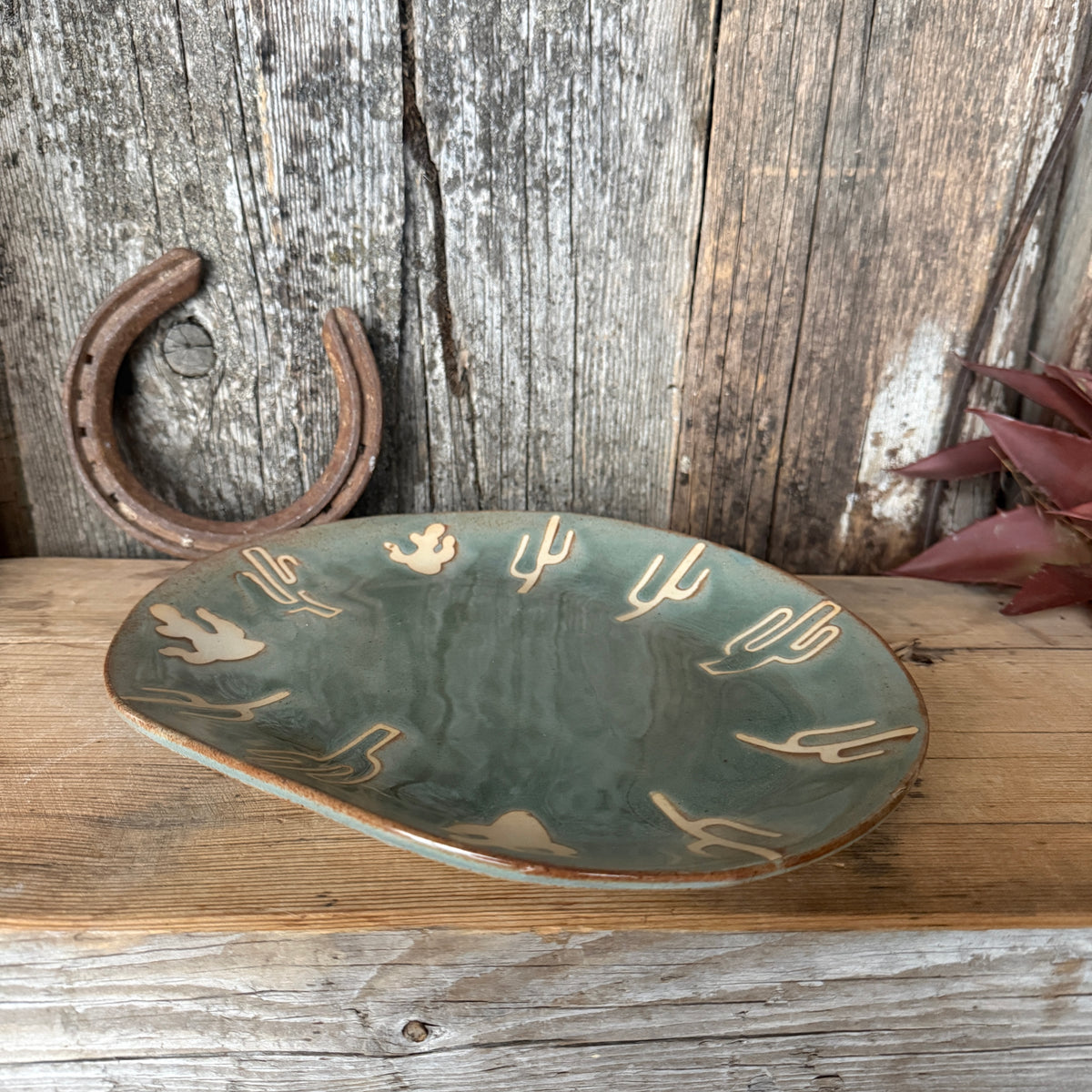 Platter Plate 10.5” Sagebrush Cactus
