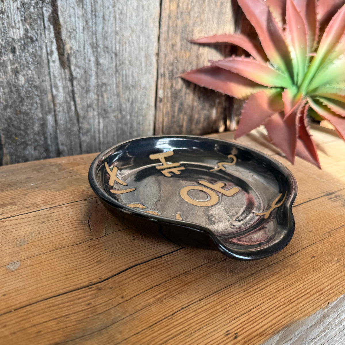Spoon Rest - Gunmetal Branded