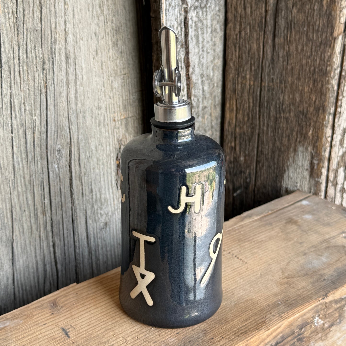 Oil Bottle -  Branded  - Gunmetal 2