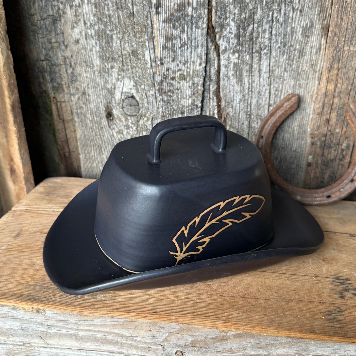 Cowboy Hat Butter Dish