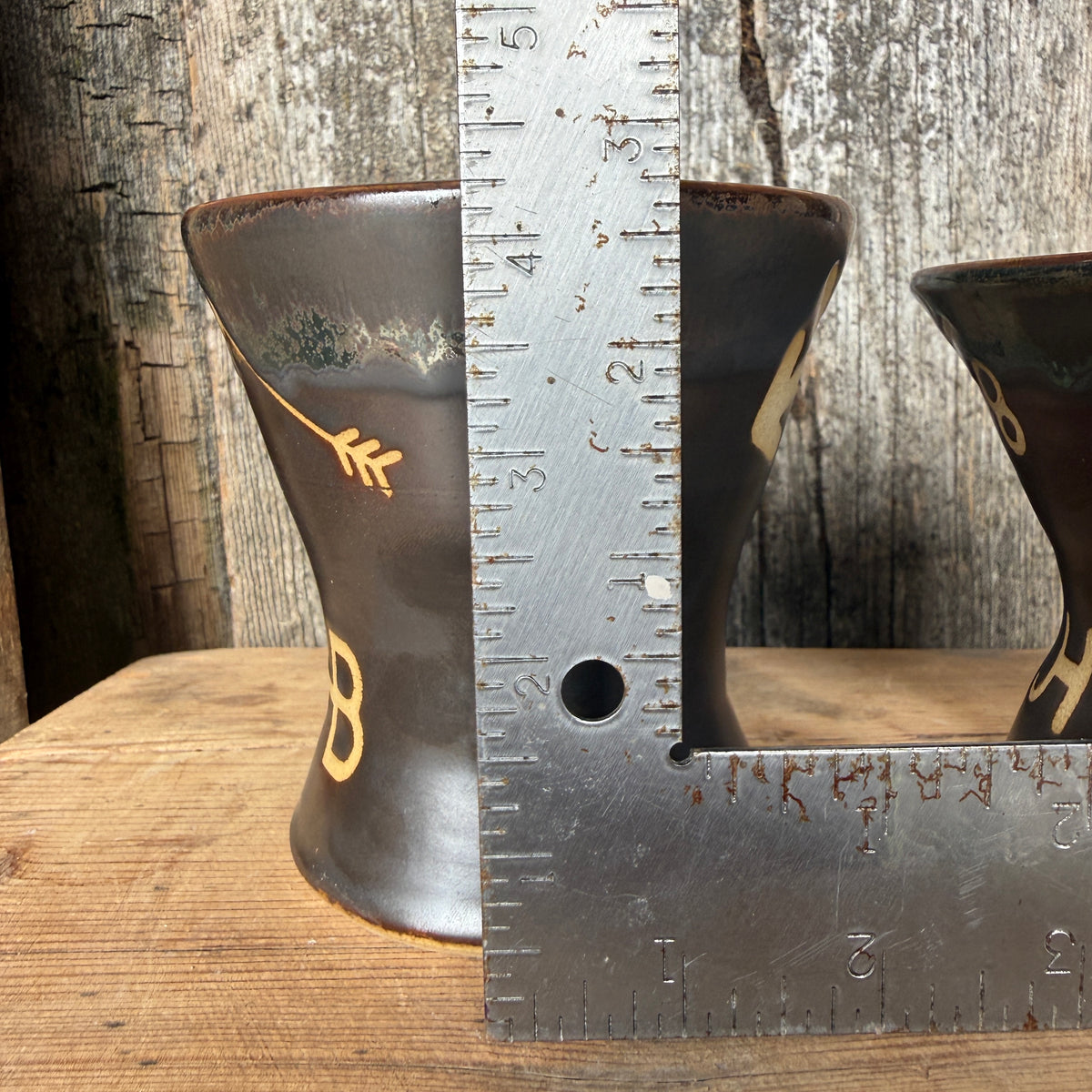 Margtini Cup Set of 2 - Leather Branded