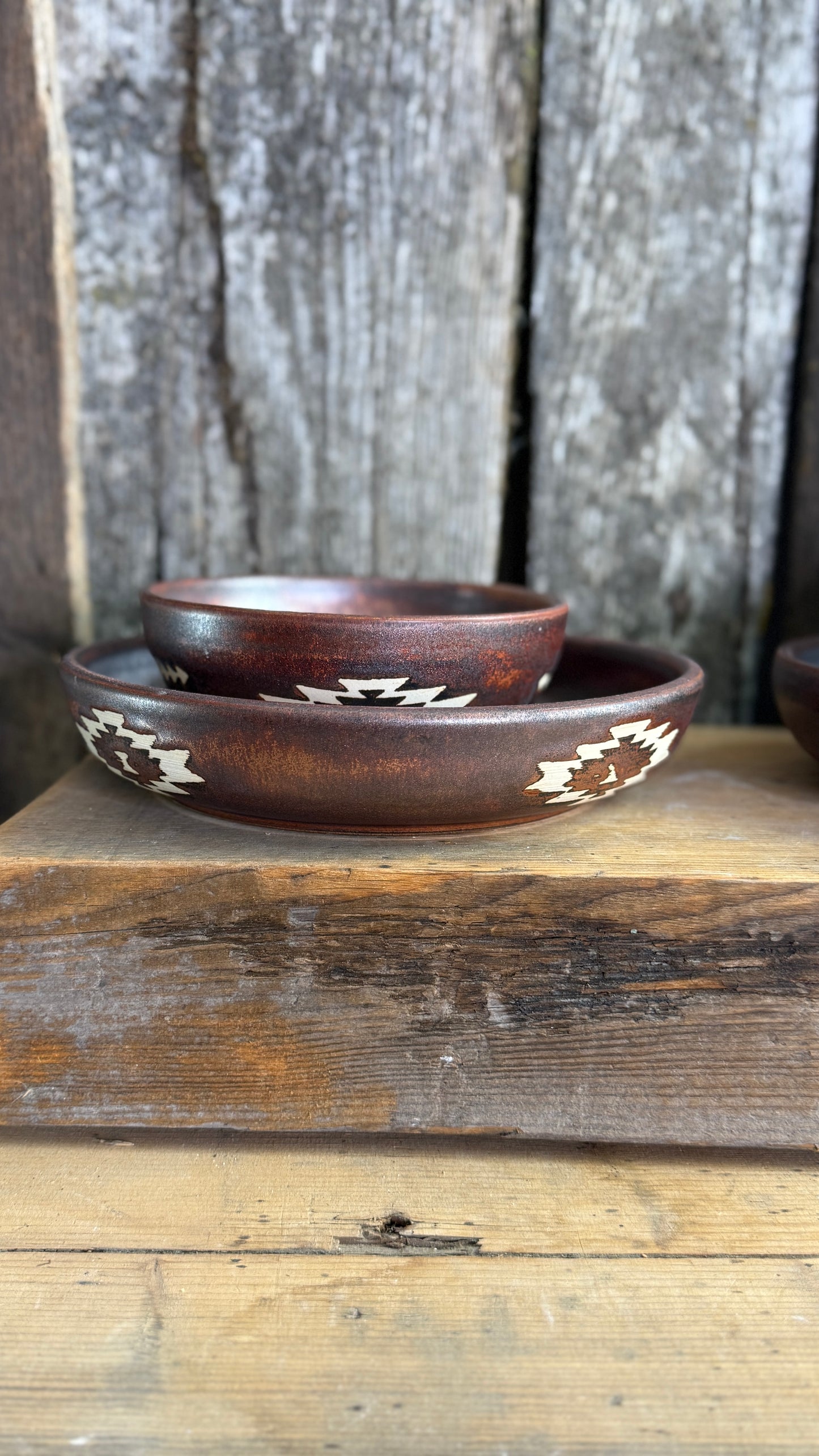 Girl Dinner Bowl/Plate Set of 4-Copper