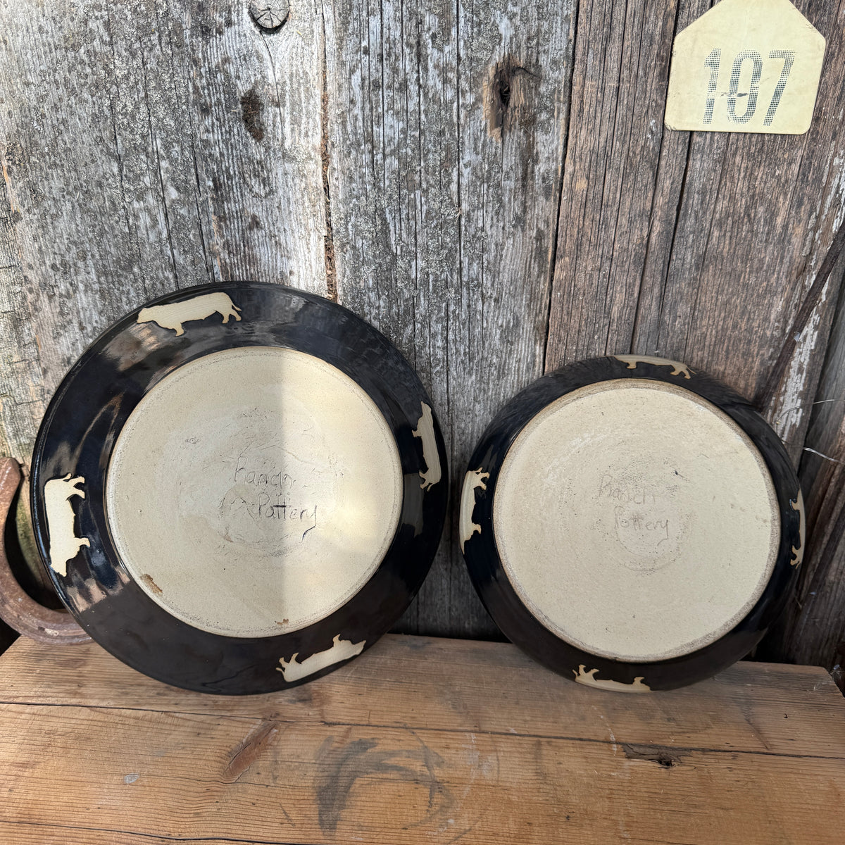 Girl Dinner Bowl/Plate Set of Small and Medium