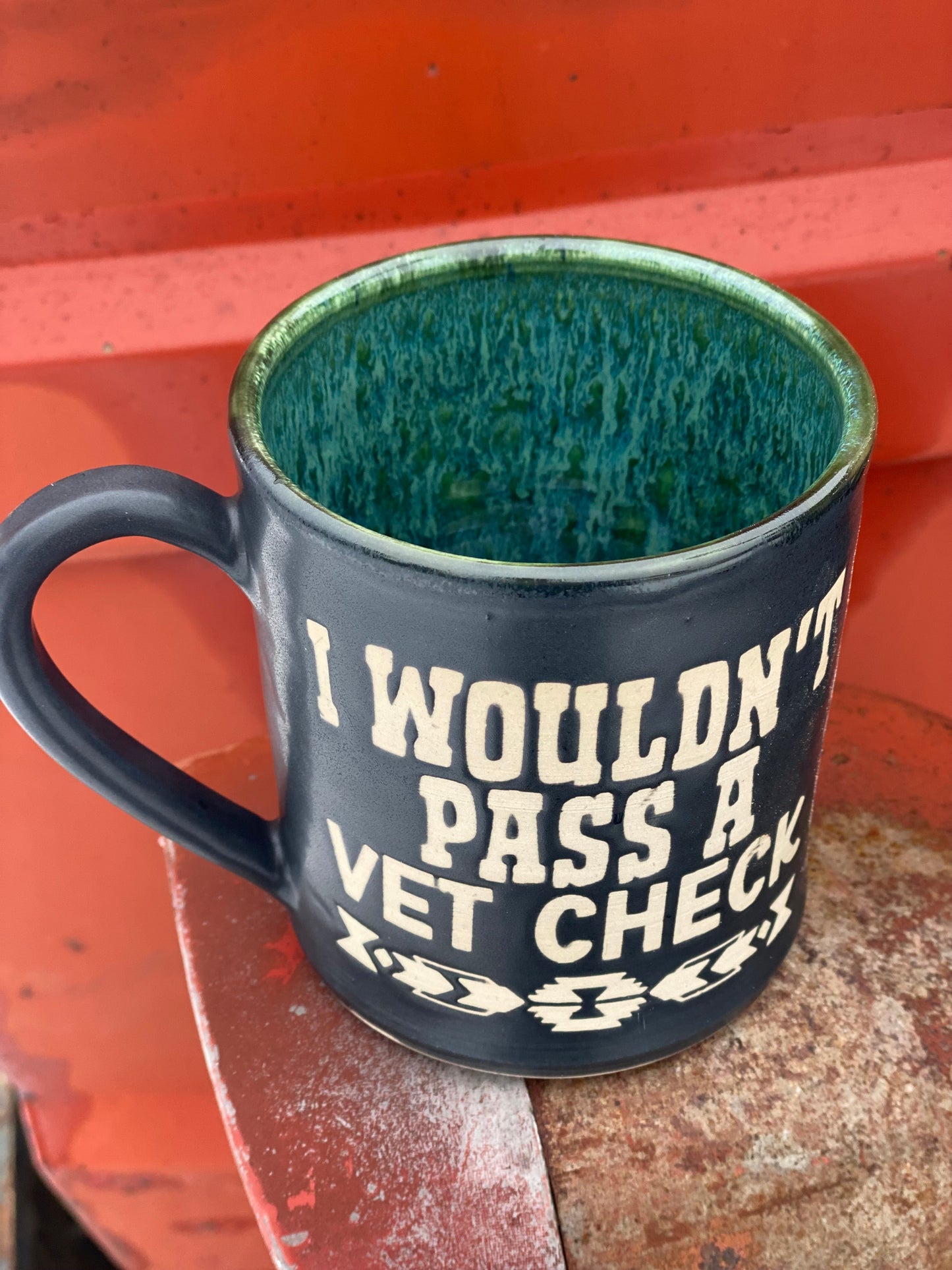 I wouldn’t pass a vet check mug 17oz