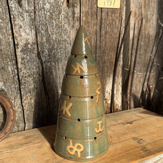 Luminary Cattle Christmas tree and cowboy hat tree topper