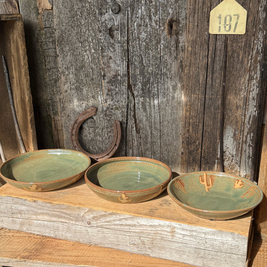 Girl Dinner - Plate/ Bowl set of 3 Cactus