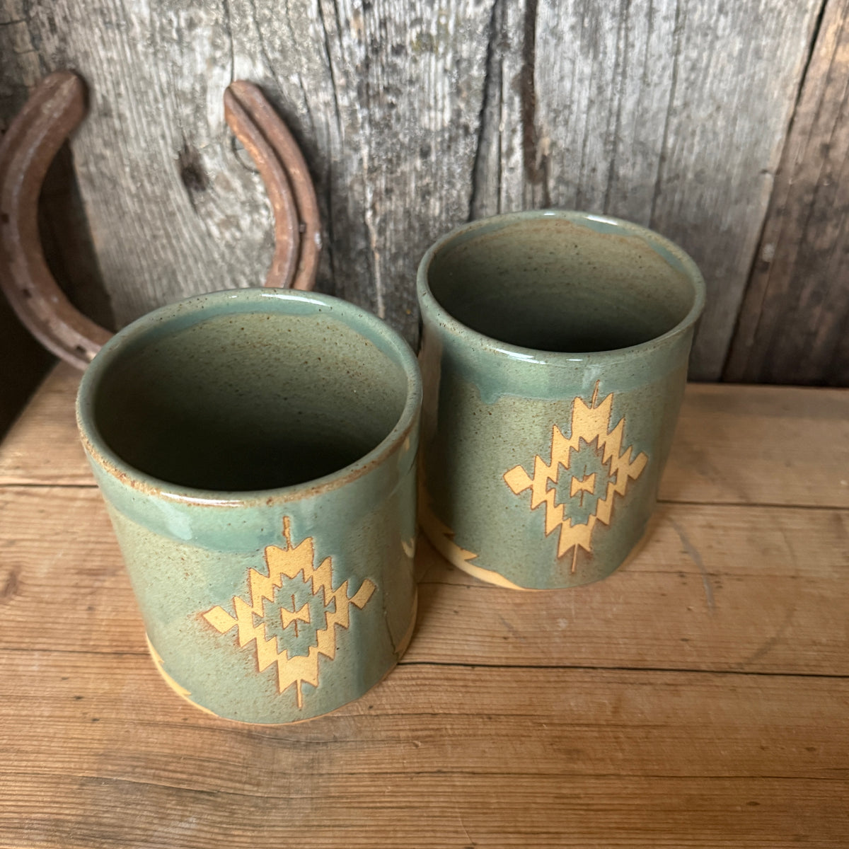 Cup Set of 2 - southwestern sagebrush