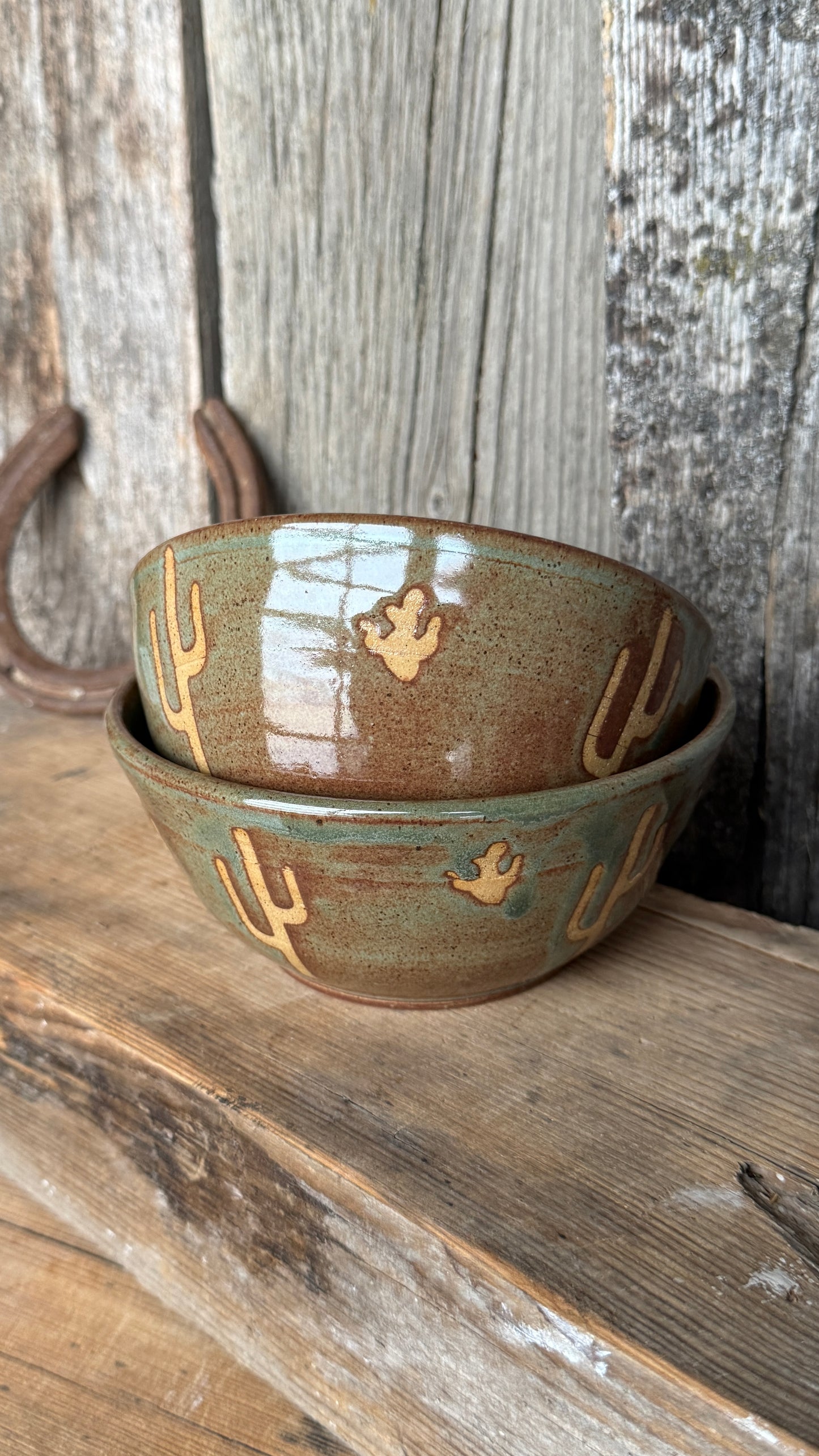 Small bowl set of 2 Cactus