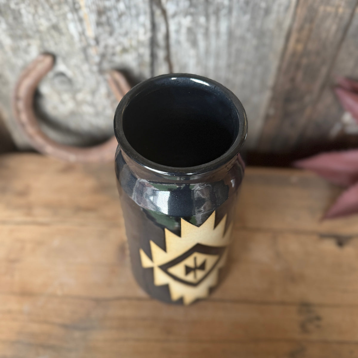 Vase Gunmetal Southwestern