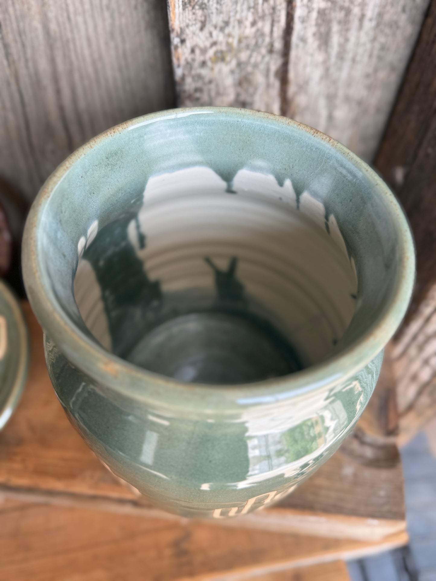 Kitchen Utensil Crock, spoon rest and soap dispenser- sagebrush cactus