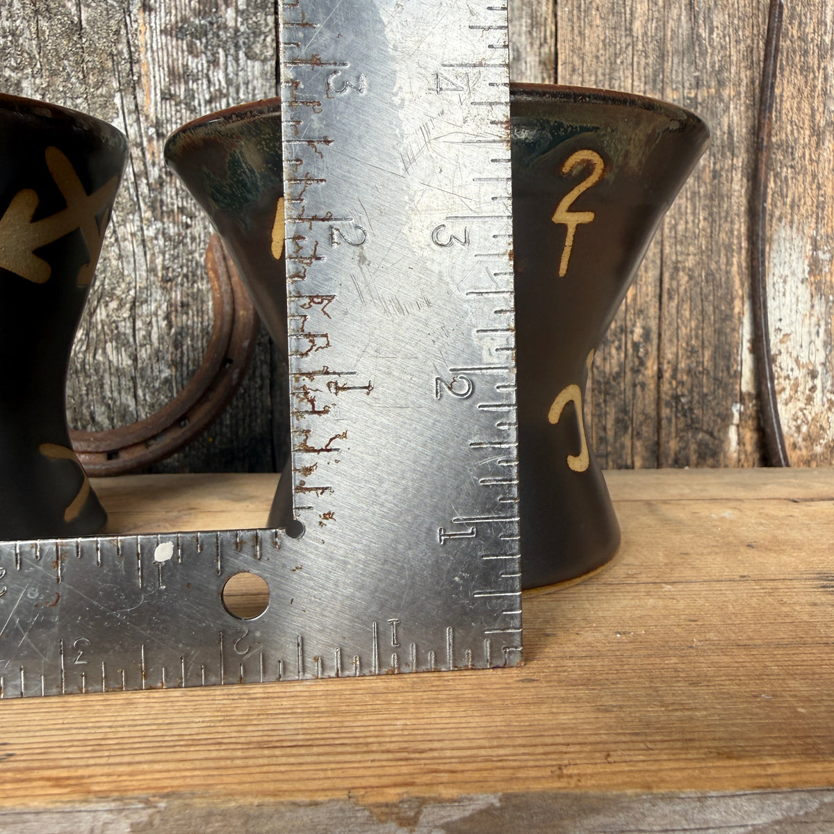Margtini Cup Set of 2 - Leather Branded