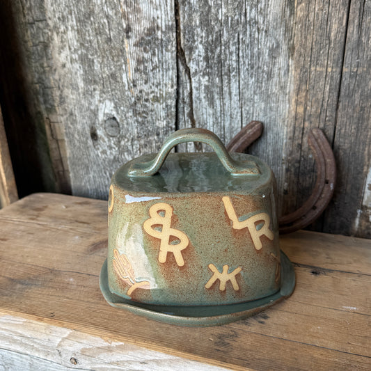 Butter Dish Sagebrush branded