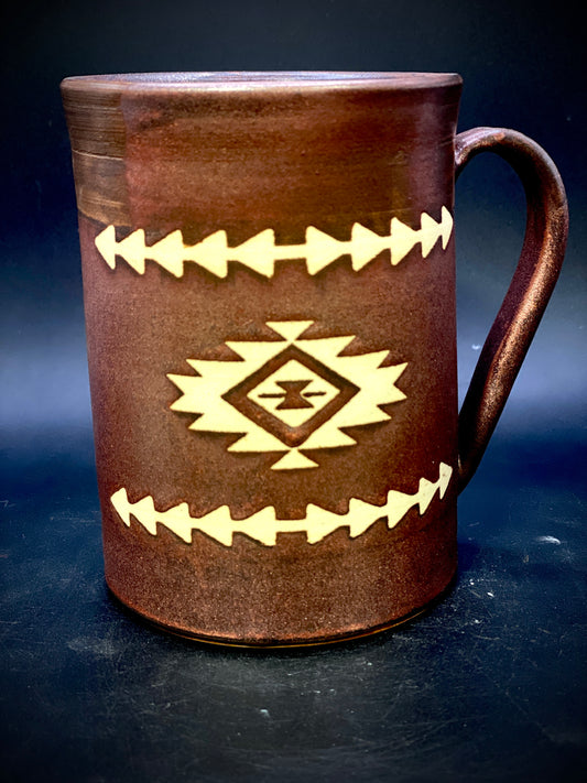 Southwestern mug - copper