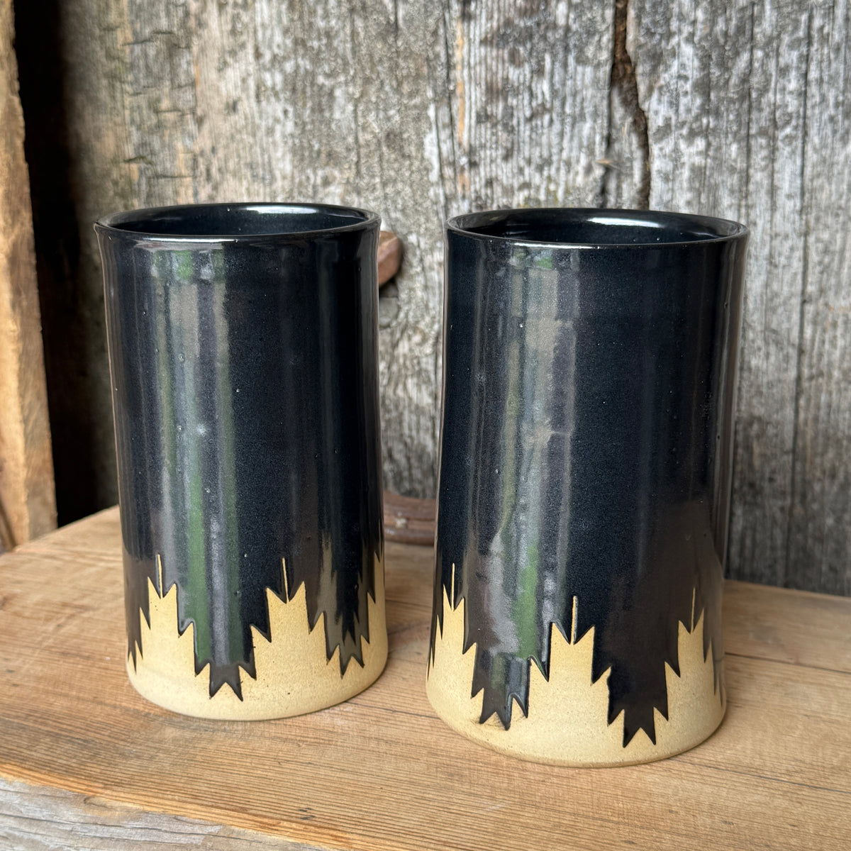 Cup Set of 2- Gunmetal Southwestern