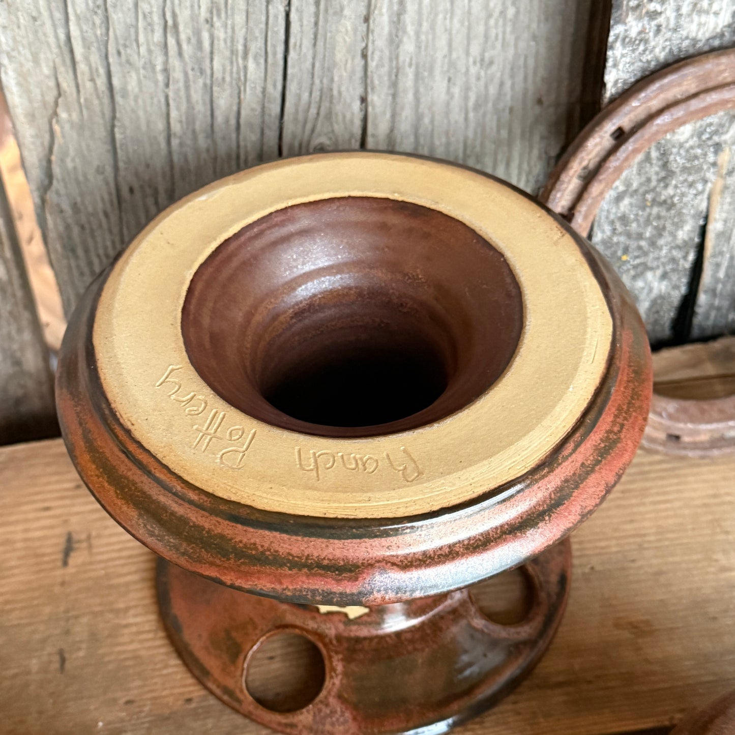 Bathroom Set of 3 - Soap Bottle, canister, and toothbrush holder - Southwestern Copper