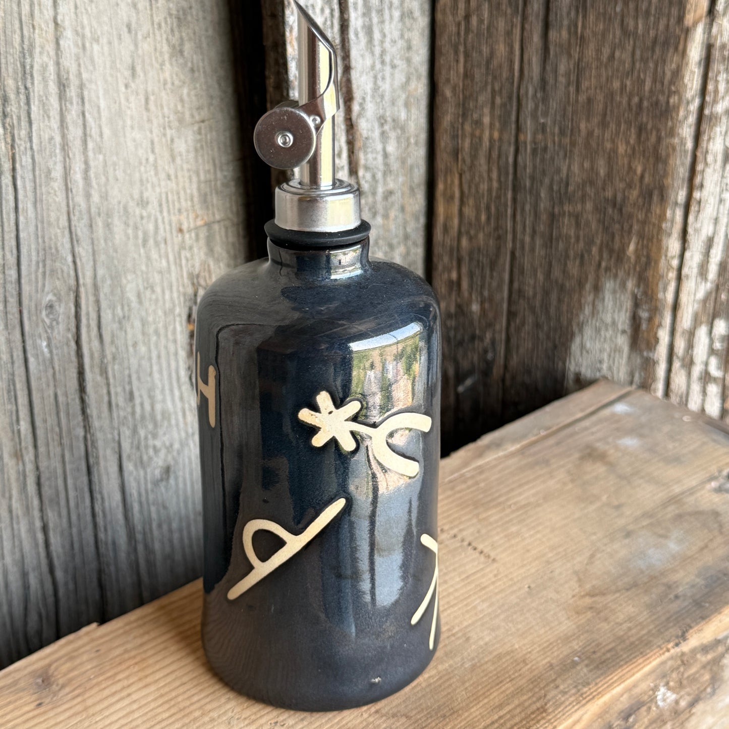 Oil Bottle -  Branded  - Gunmetal 2