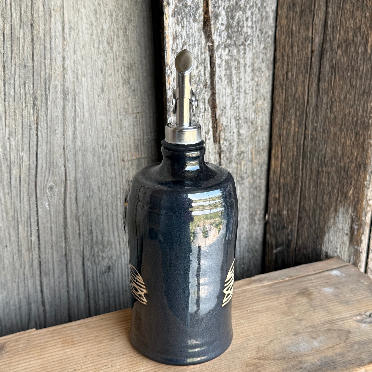 Oil Bottle -  Bootstitch  - Gunmetal
