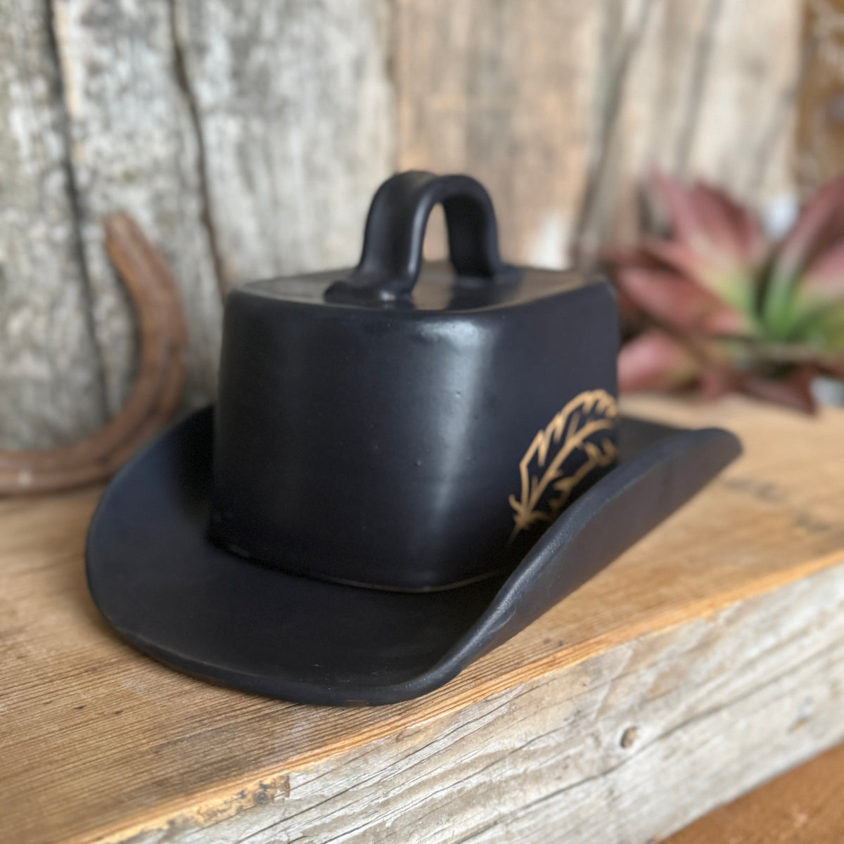 Cowboy Hat Butter Dish