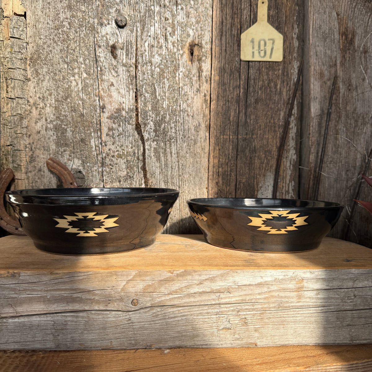 Girl Dinner Bowl/Plate Set of medium and large