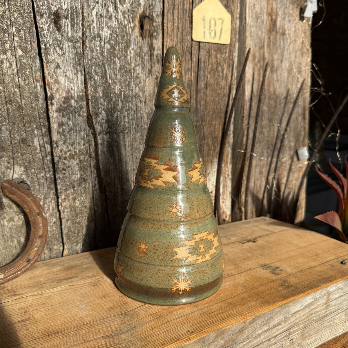 Christmas tree and cowboy hat tree topper