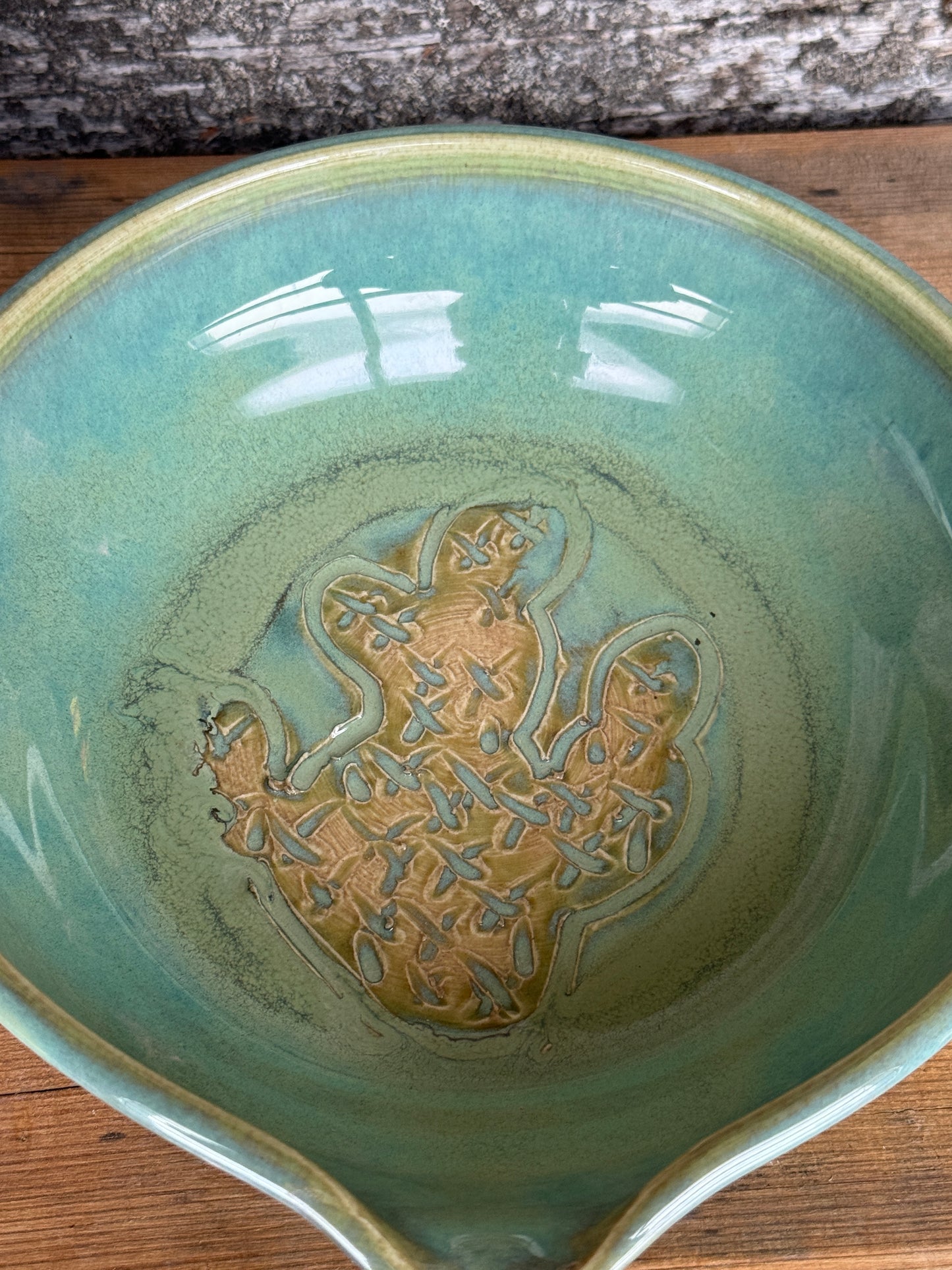 Garlic Keeper and Garlic Grate Plate - Bronc and Prickly Pear