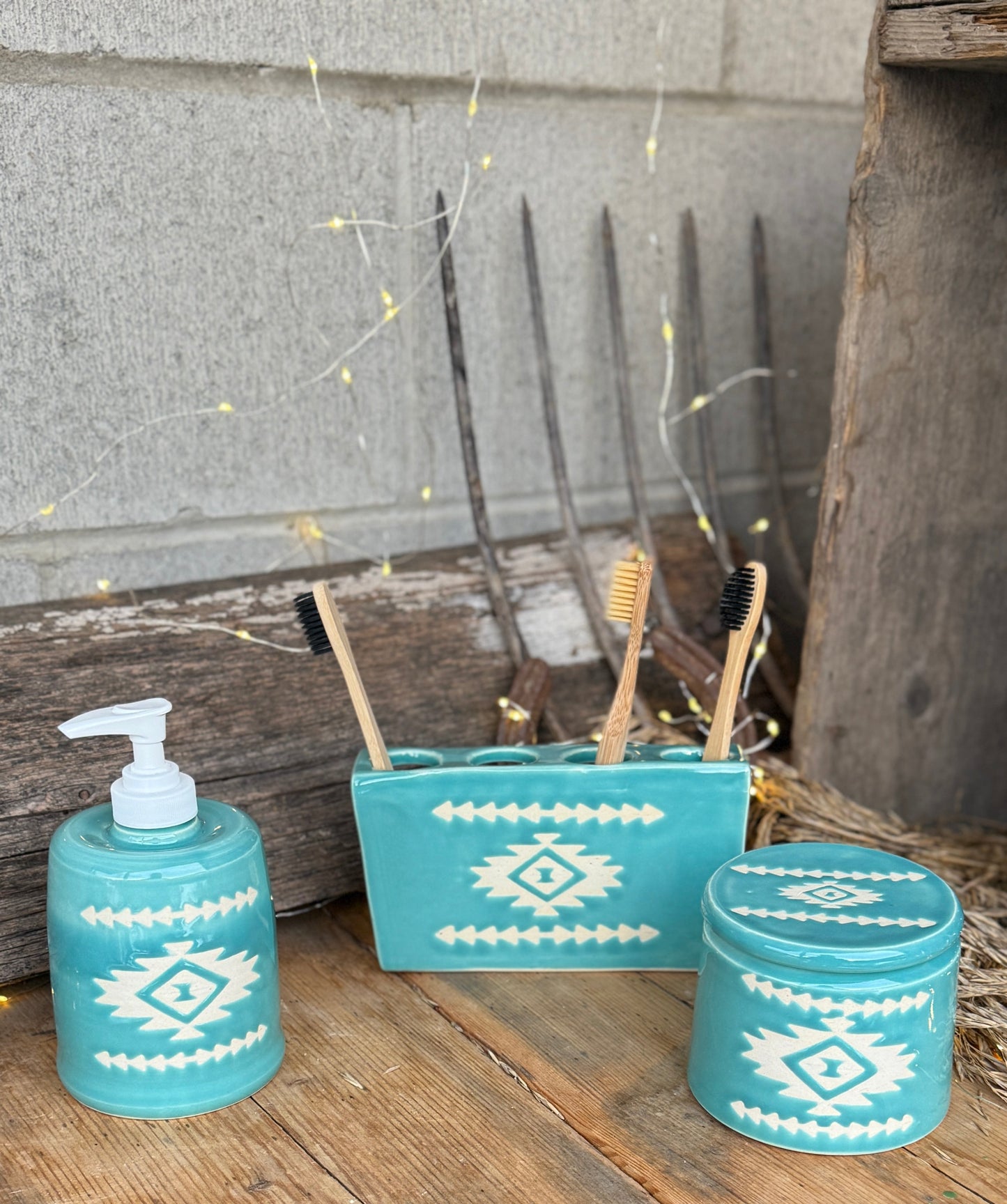 Southwestern Bathroom set of 3