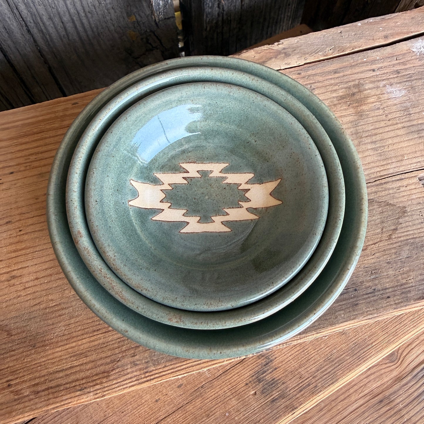 Sauce bowl set of 3 Sagebrush Southwestern