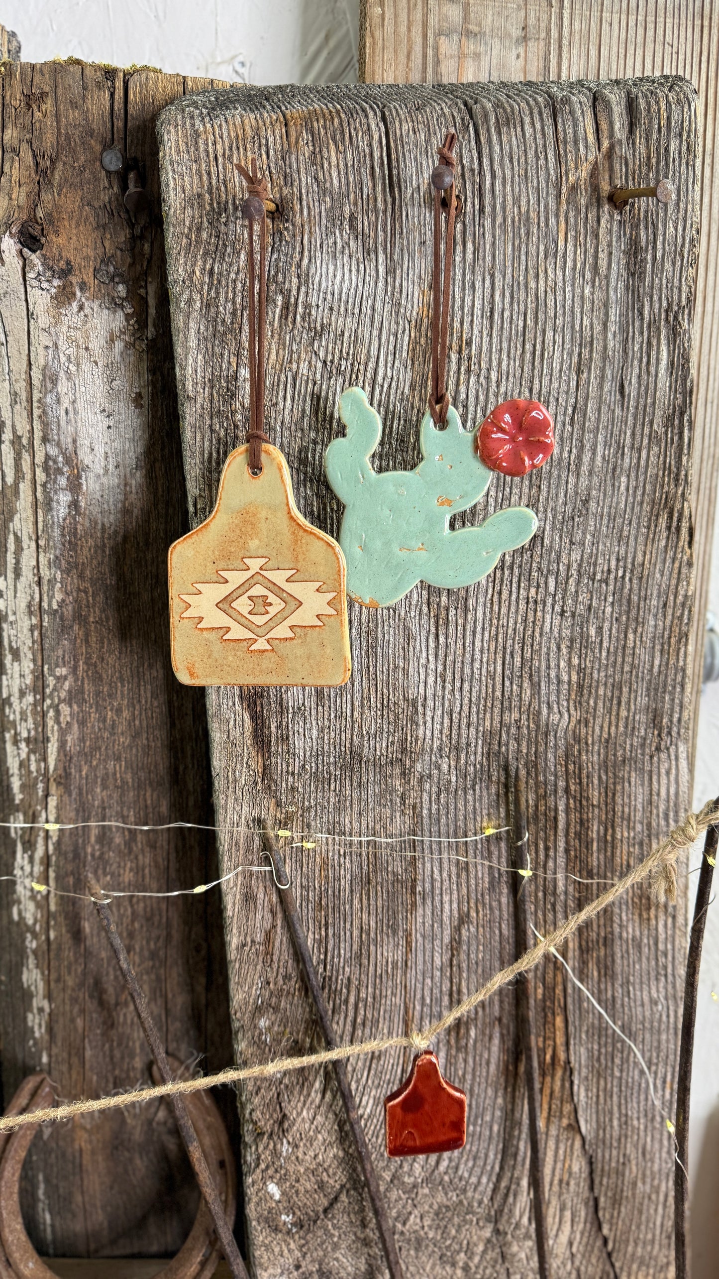Cowboy Christmas ornament bundle