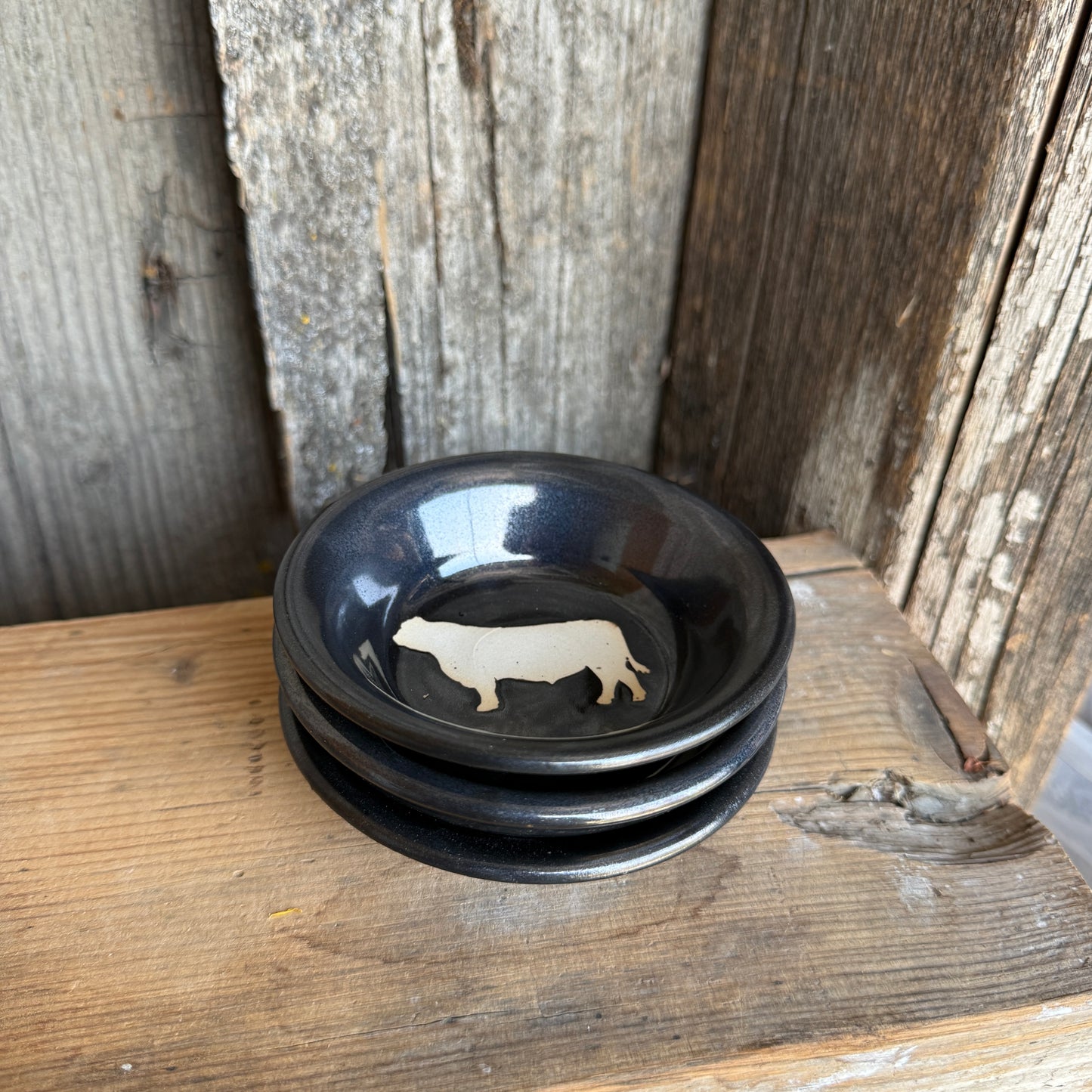 Sauce bowl set of 3 Bull Gunmetal