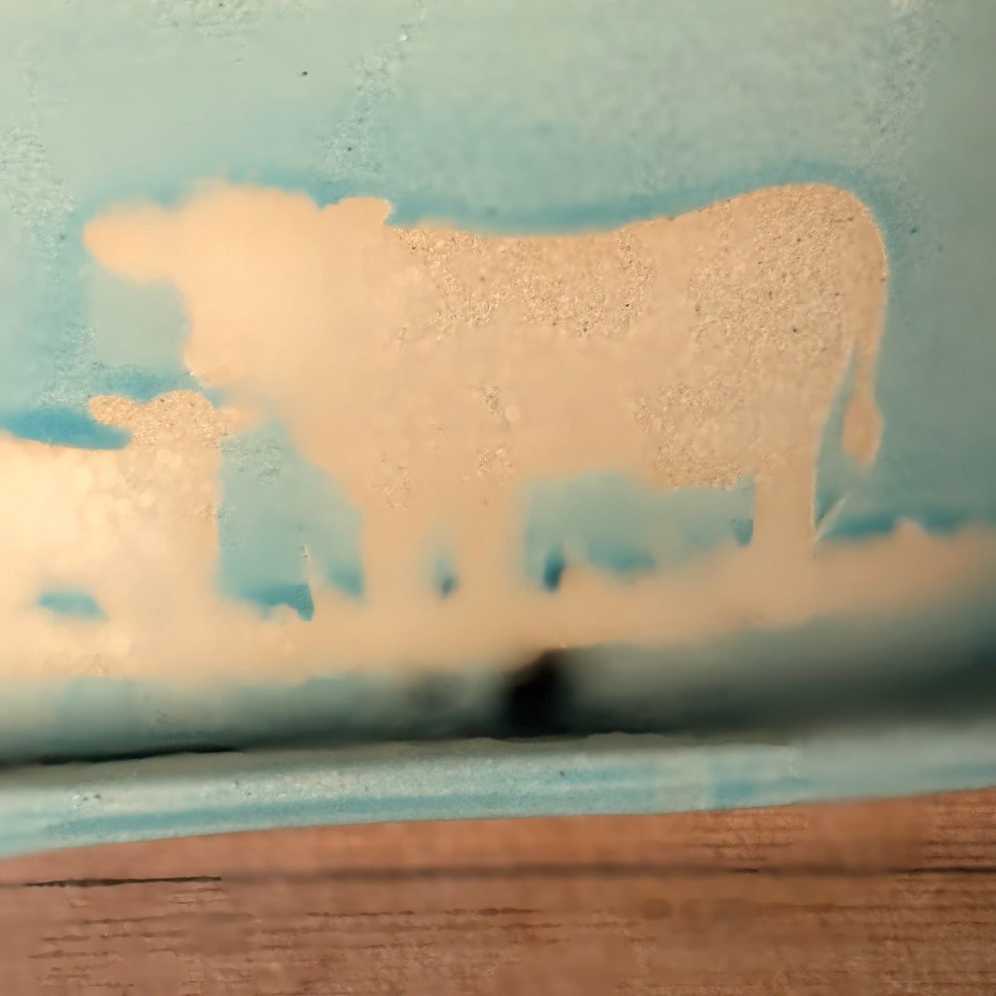 Butter Dish Tiffany Turquoise Cattle