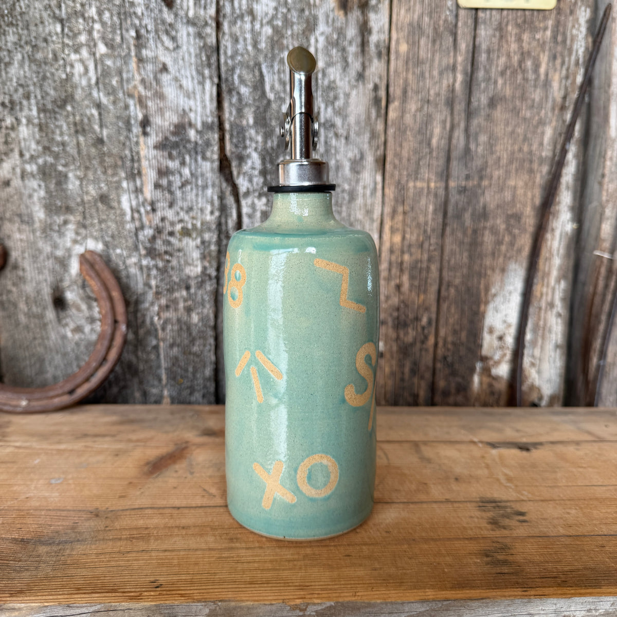 Oil Bottle  - Tiffany Turquoise Branded