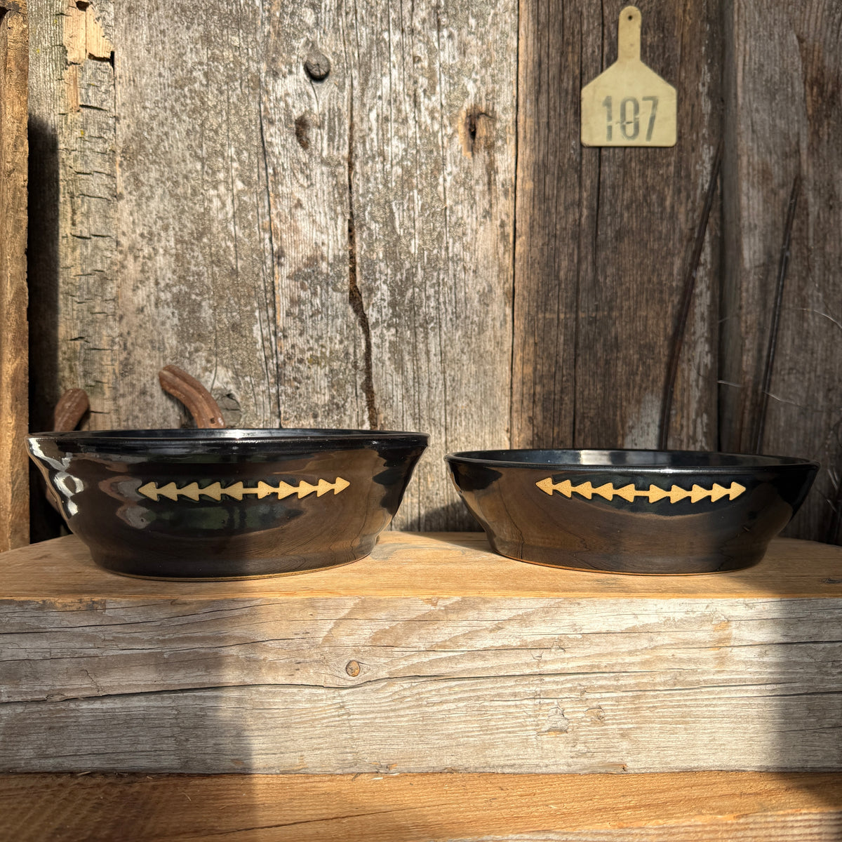 Girl Dinner Bowl/Plate Set of medium and large