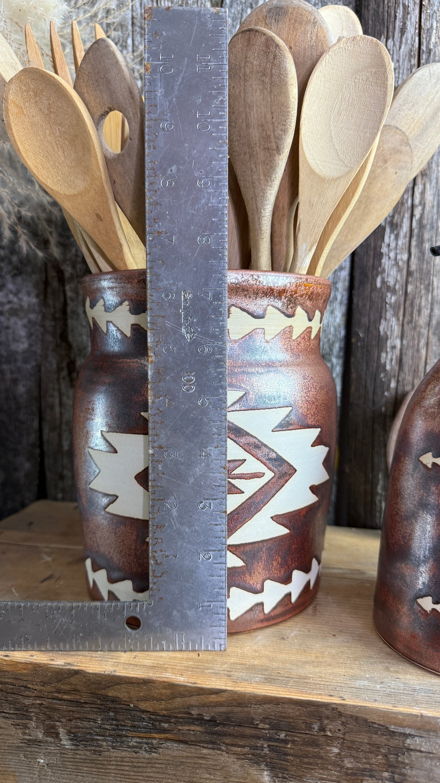 Kitchen Utensil Crock and soap dispenser - Copper