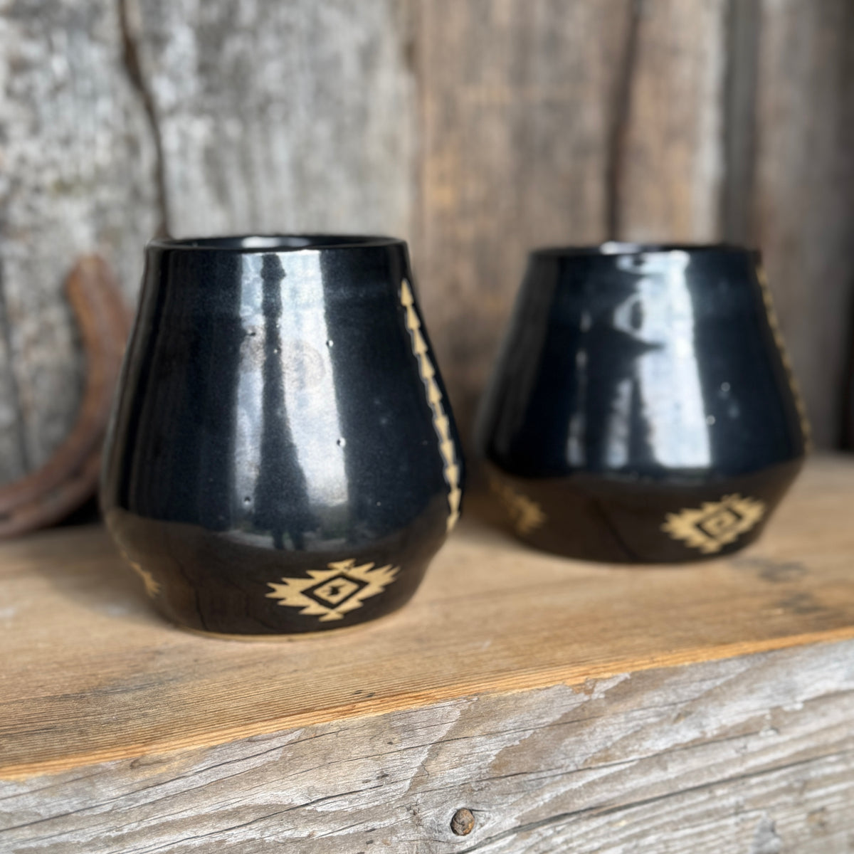 Tumbler Cup Set of 2 - Southwestern Gunmetal