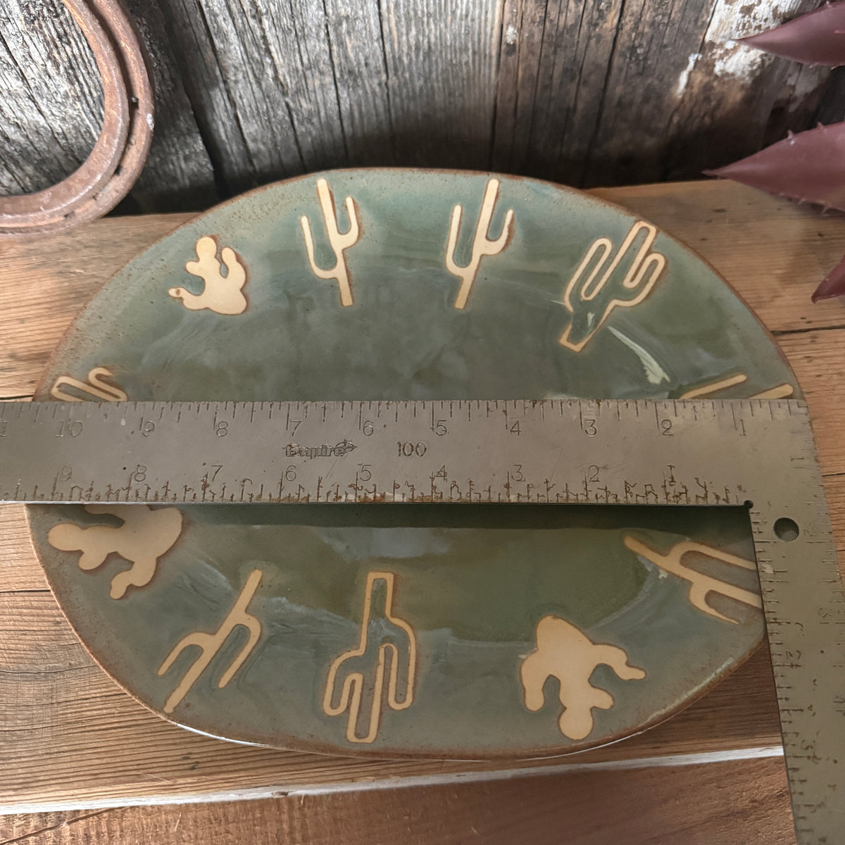 Platter Plate 10.5” Sagebrush Cactus