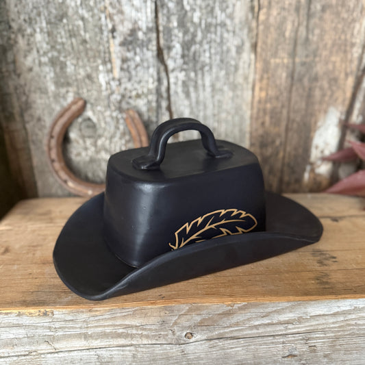 Cowboy Hat Butter Dish