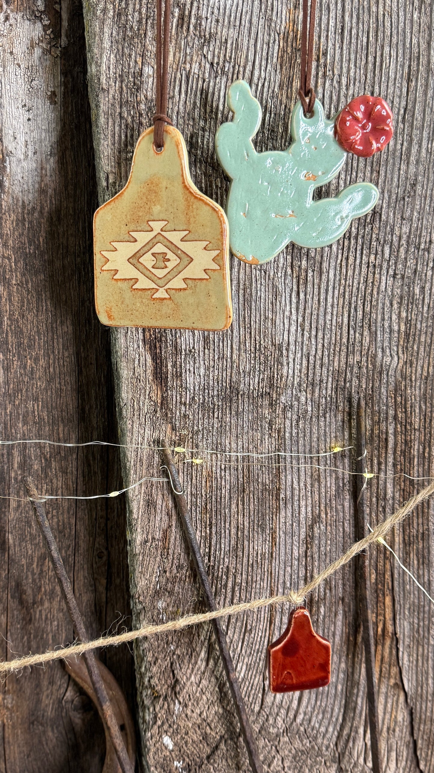 Cowboy Christmas ornament bundle
