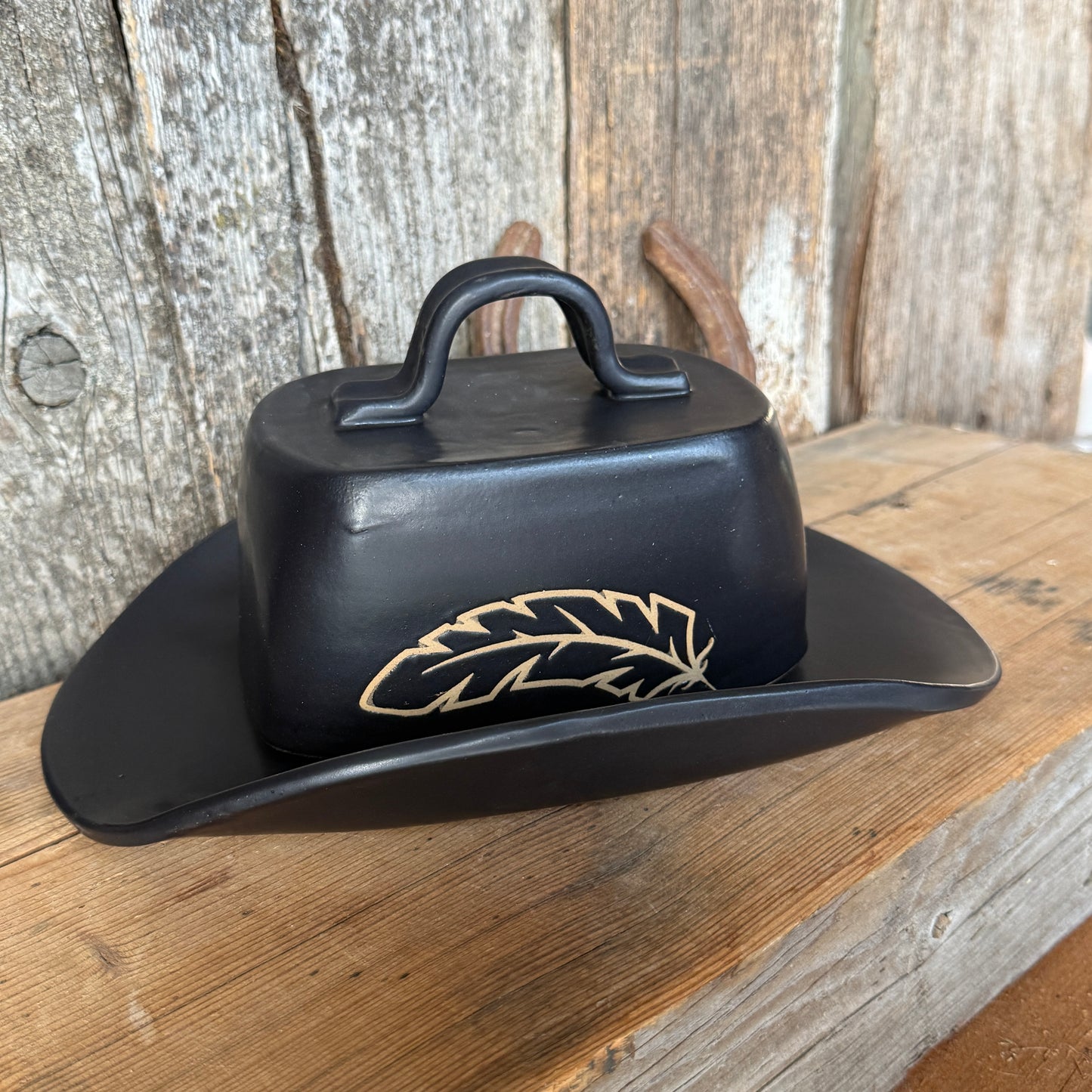 Cowboy Hat Butter Dish 3