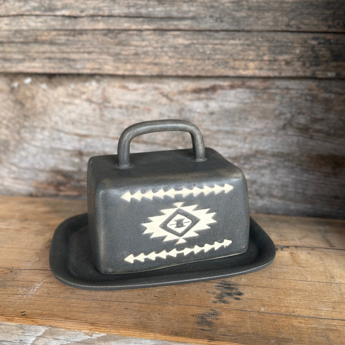 Butter Dish - River Rock Southwestern