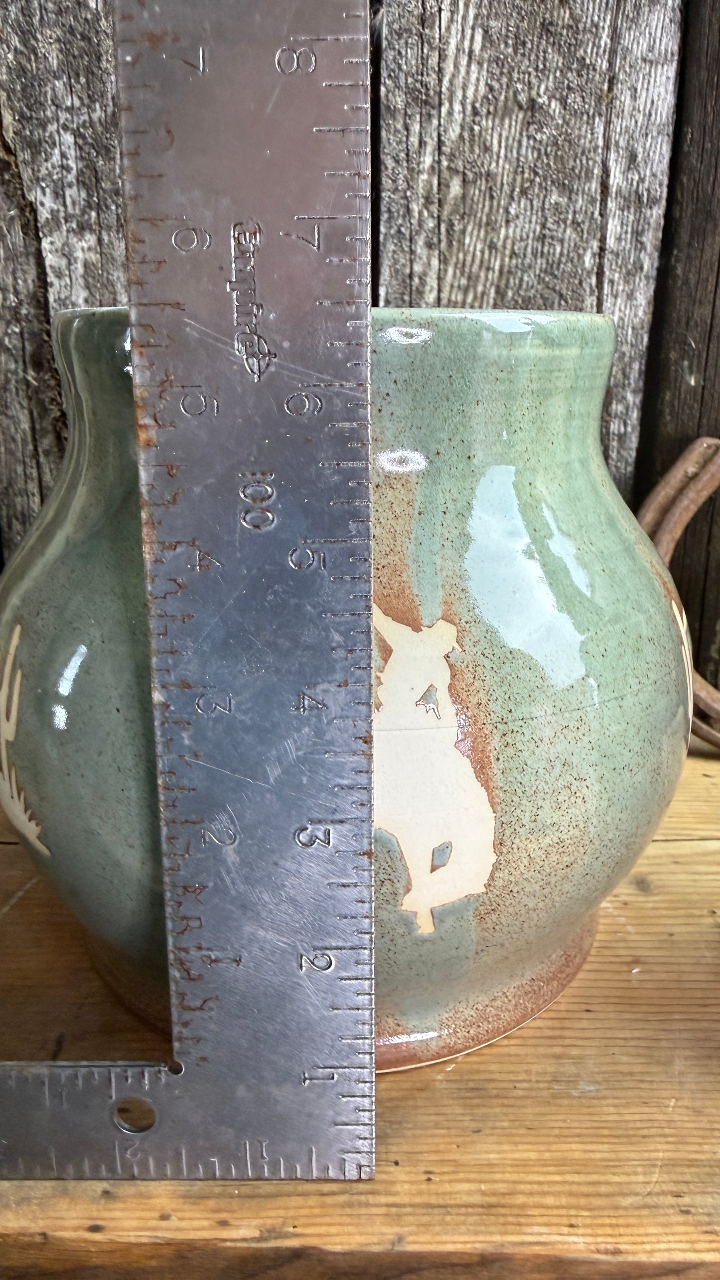 Kitchen crock set with oil and soap bottle- Desert Sagebrush